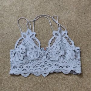 Free People Grey Bralette Size S NWOT